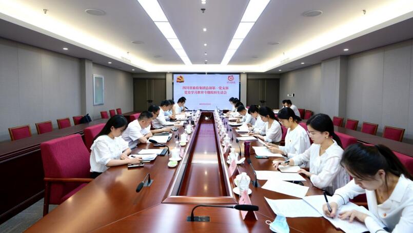 尊龙凯时集团党委书记、董事长任丁参加总部第一党支部党史学习教育专题组织生活会